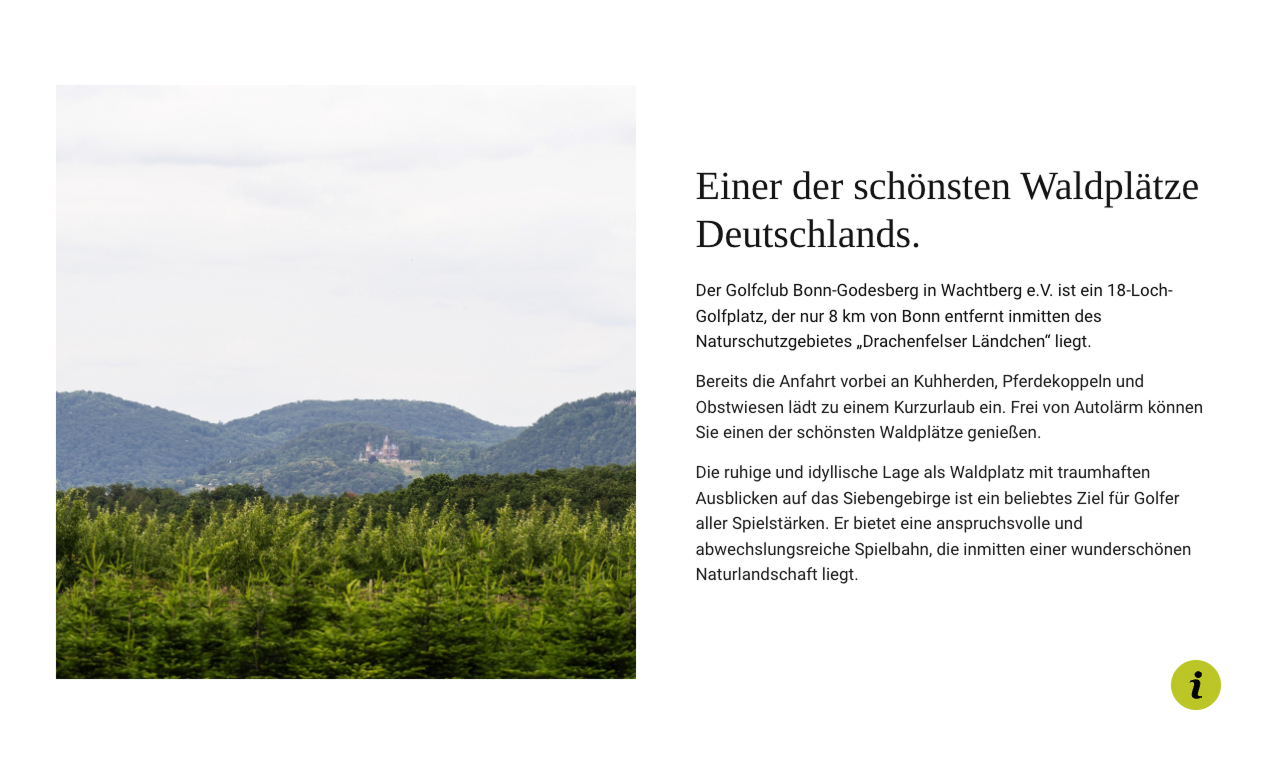 Ein idyllischer Waldplatz in Deutschland, umgeben von Bergen und Natur, ideal für Golfer und Naturliebhaber.
