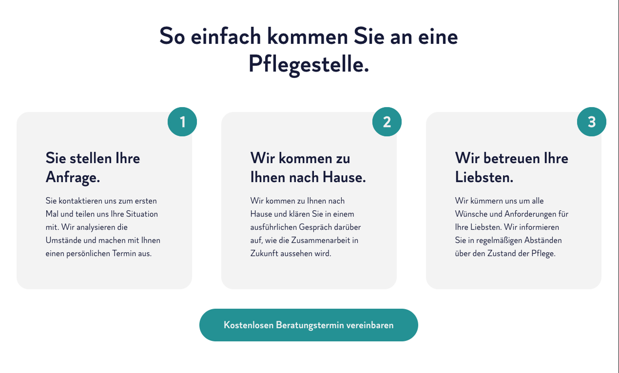 Anleitung zur Anfrage und Betreuung einer Pflegestelle für Ihre Liebsten.